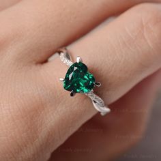 ◆ The ring is handcrafted from sterling silver and decorated with a dazzling 8*8 mm Lab Grown Emerald and CZs. It is suitable for engagement/anniversary/daily occasion. ◆ Production Description: Main stone Type: Lab Grown Emerald Main Stone Shape: Heart Cut Main Stone Size: 8*8 mm(1.59ct) Side stone: CZ Metal: 925 Sterling silver - Other options available in the drop down menu ◆ Customization: √Free for Add Engraving √Other Metal Type Available √Other Gemstones & Shapes Available √Personaliz Diamond Ring With Accent Stones For Proposal, Moissanite Heart Cut Diamond Ring For Proposal, Heart Cut Moissanite Diamond Ring For Proposal, Heart Cut Cubic Zirconia Jewelry For May Birthstone, Crystal Ring With Diamond Center Stone For May Birthstone, May Birthstone Diamond Ring With Center Stone For Promise, May Birthstone Crystal Ring With Diamond Center Stone, Emerald Solitaire Diamond Ring For Proposal, Promise Diamond Ring With May Birthstone Center Stone