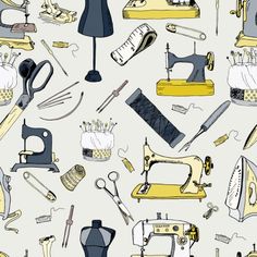 an image of sewing equipment on a white background