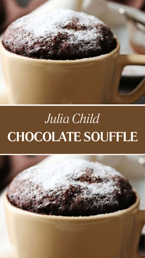 Julia Child Chocolate Souffle French Chocolate Souffle, Dark Chocolate Souffle, Julia Child Dessert Recipes, Souflee Recipes Dessert, Vanilla Souffle Recipes, Simple Deserts, Chocolate Dessert Ideas, Chocolate Souffle Recipe, Souffle Recipes Easy