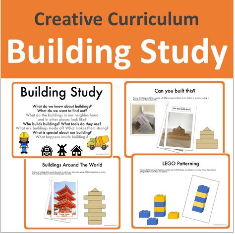 Print Resources for the “Building Study” of the Creative Curriculum Building Study Creative Curriculum Ideas Preschool, Preschool Building Study Activities, Community Activities For Preschool, Building Preschool Theme, Buildings Preschool Theme, Building Study Preschool Creative Curriculum, Creative Curriculum Building Study Ideas, Building Curriculum For Preschoolers, Building Study Creative Curriculum Ideas