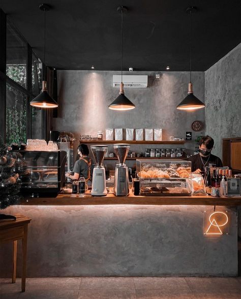 Industrial Coffee Shop, Coffee House Cafe, Cafe Industrial, Loft Cafe, Coffee House Design, Industrial Cafe, Bakery Design Interior, Coffee Bar Design, Coffee Shop Interior Design