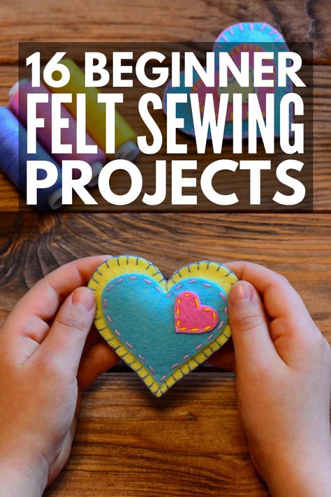 Sewing With Felt Projects, Soft Felt Crafts, Projects Using Felt, Easy Felt Sewing Projects For Beginners, Ideas For Felt Crafts, Simple Handsewn Projects, Hand Sewing Felt Projects, Easy Sewing Crafts For Kids, Easy Sewing Craft Ideas