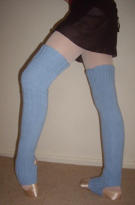 Leg warmers are a must-have for dancers, they are great for skaters, and they are a fashion accessory in the winter.  Making your own leg warmers is very easy, if you have basic knitting skills. Knit Leg Warmers Free Pattern, Ballet Legwarmers, Crochet Leg Warmers Free Pattern, Leg Warmers Knitting Pattern, Ballet Leg Warmers, Knit Leg Warmers Pattern, Baby Shoes Diy Pattern, Leg Warmers Crochet Pattern, Thigh High Leg Warmers