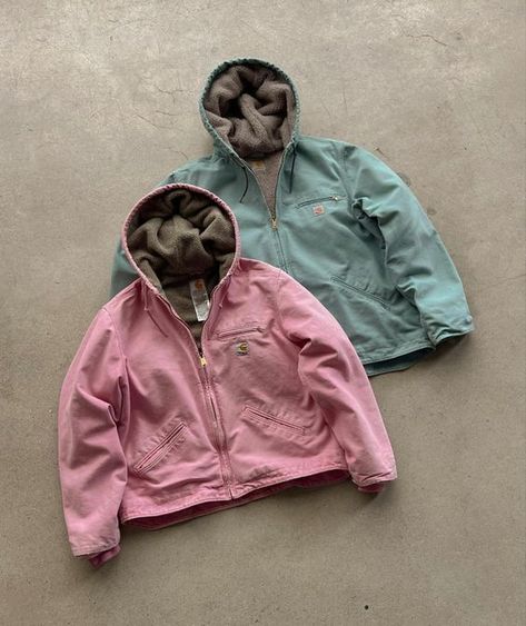 Blue Carhartt Jacket, Pink Carhartt Jacket, Vintage Carhartt Jacket, Carhartt Jackets, Carhartt Jacket, Active Jacket, Cute Jackets, Winter Fits, Vintage Carhartt