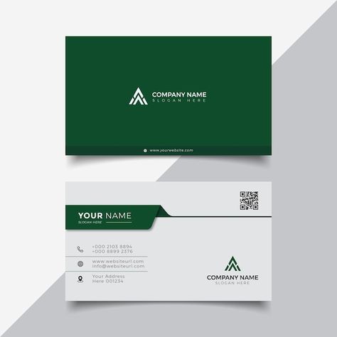 Green And White Business Card, Corporate Name Card, Best Visiting Card Design, Corporate Visiting Cards Design, Modern Visiting Card Design, Modern Business Card Design Creative, Graphic Designer Visiting Card Ideas, Premium Visiting Card Design, Premium Visiting Card