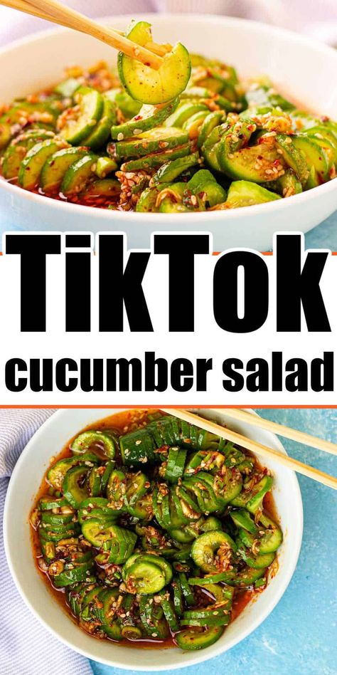 Cucumber With Chili Oil, Cucumber Sesame Oil, Tangy Cucumber Salad, Cucumber And Rice Recipes, Chili Oil Cucumber Salad, Vinegar Cucumbers Recipe, Light Easy Lunch Ideas, Cucumber Rice Vinegar Salad, Cucumber Chili Crunch