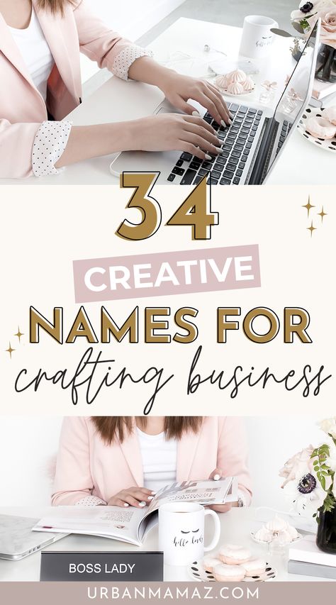 Creative Names for Crafting Business Insta Photo Ideas Business, Printing Name Ideas, Aesthetic Crochet Business Names, Good Small Business Names, Crafts Logo Ideas, New Names For Brand, Business Name Inspiration, Small Buissnes Name Idea, Boujee Business Names