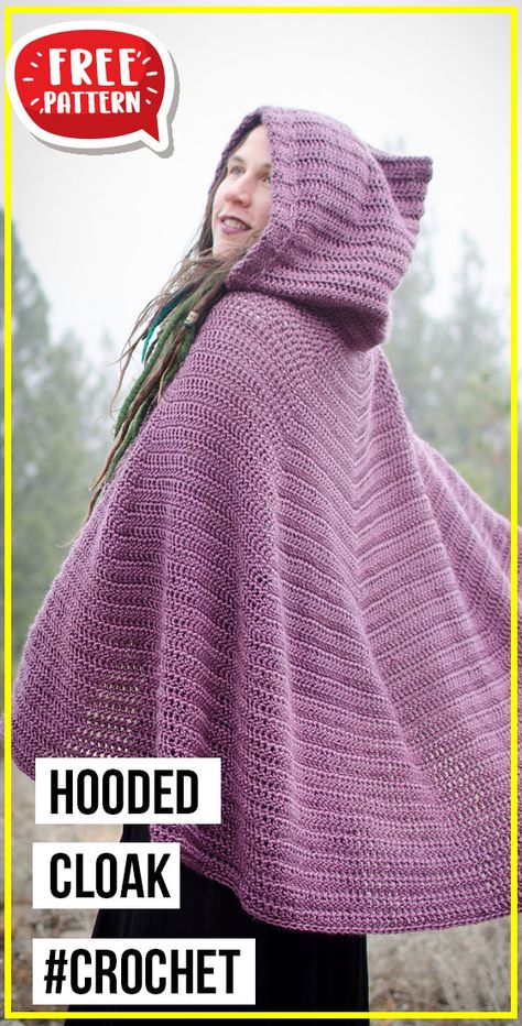 Beginner Poncho Crochet Pattern, Free Crochet Hooded Cloak Patterns, Hooded Crochet Pattern Free, Crochet Cape Shawl Pattern Free, Crochet Cape With Hood, Crochet Shawl With Hood Free Pattern, Dragon Scale Hood Crochet Pattern Free, Crochet Cape Pattern Free Hooded Cloak, Crochet Hooded Cloak Pattern