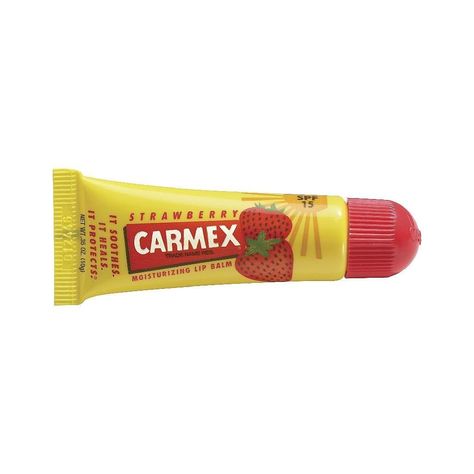 Carmex Lip Balm Strawberry, Carmex Strawberry, Carmex Lip Balm, Lip Treatments, Strawberry Lip Balm, Moisturizing Lip Balm, Aftershave, Makeup Items, روتين العناية بالبشرة