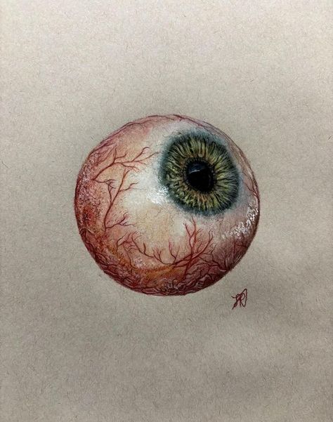 I AM AN ARTIST | I just finished this eyeball drawing and I actually like it 🥰 Took me 3 hours to draw and it’s drawn using Prismacolor Colored Pencils on strathm... | Facebook Iris Art Eye, How To Draw An Eyeball, Eyeballs Painting, Eyes Color Drawing, Eye Balls Drawing, Eye Color Pencil Drawing, Eye Drawing Colour, Eyeball Drawings, Eyeballs Drawing