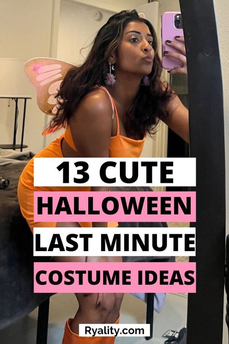 obsessed with these easy last minute costumes Las Minute Costume, Last Min Costume Easy, Last Halloween Costumes Minute, Super Easy Last Minute Halloween Costume, Last Minute College Halloween Costumes, Cute Last Minute Costumes, Hot Last Minute Halloween Costumes, Super Easy Costumes Last Minute, Easy Last Minute Costumes For Women