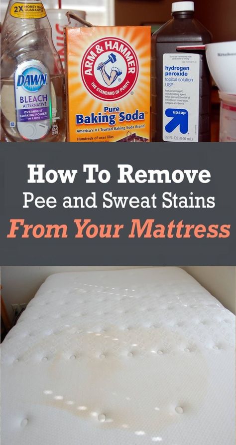 Diy Mattress Cleaner, Get Blood Stains Out, Pee Stains, Bleach Alternative, Urine Stains, Body Sweat, Mattress Cleaning, Sweat Stains, Natural Beauty Tips