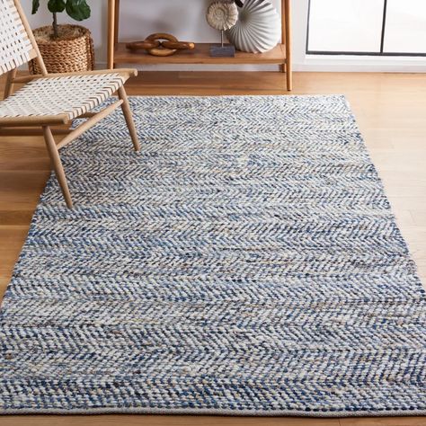 Laurel Foundry Modern Farmhouse Treece Handmade Flatweave Wool/Cotton Area Rug in Blue/Ivory | Wayfair Rugs For Boys Bedroom, Rug Boys Room, Boys Room Rug, Grandmother Style, Mosaic Texture, Farmhouse Rug, Coastal Rugs, Boys Rooms, Flatweave Area Rug