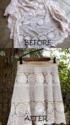 Morning by Morning Productions: Lace Tablecloth skirt Crocheted Skirt, Faux Boots, Diy Vetement, Repurposed Clothing, Costura Diy, Lace Tablecloth, Sewing Skirts, Crochet Skirt, Refashion Clothes