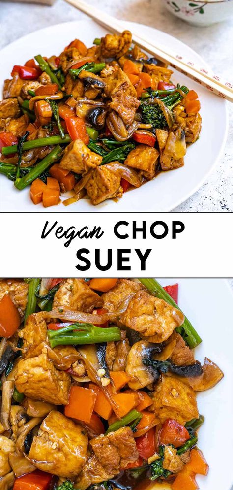 Vegan American Chop Suey, Vegan Recipes For One Person, Vegan Chop Suey, Vegetarian Chop Suey, Chinese Food Vegan, Vegan American Food, Vegan Chinese Food Recipes, Seitan Recipes Vegan, Chinese Food Recipes Vegetarian