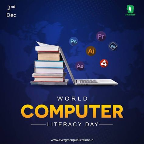 Started in 2001, World Computer Literacy Day seeks to address the digital divide by taking computer literacy to the remotest corners of the world and particularly to encourage the use of technological skills among children and women in India. World Computer Literacy Day Poster, World Computer Literacy Day, Jolly Phonics Activities, Digital Divide, Computer Literacy, Literacy Day, Shortcut Keys, Computer Shortcuts, Airplane Window