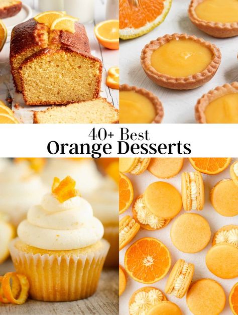 Things To Bake With Oranges, Orange Sweet Recipes, Orange Christmas Recipes, What To Do With Lots Of Oranges, Recipes With Oranges Desserts, Orange Desserts Aesthetic, Orange Extract Recipes Baking, Orange Cream Dessert, Desserts Using Fresh Oranges