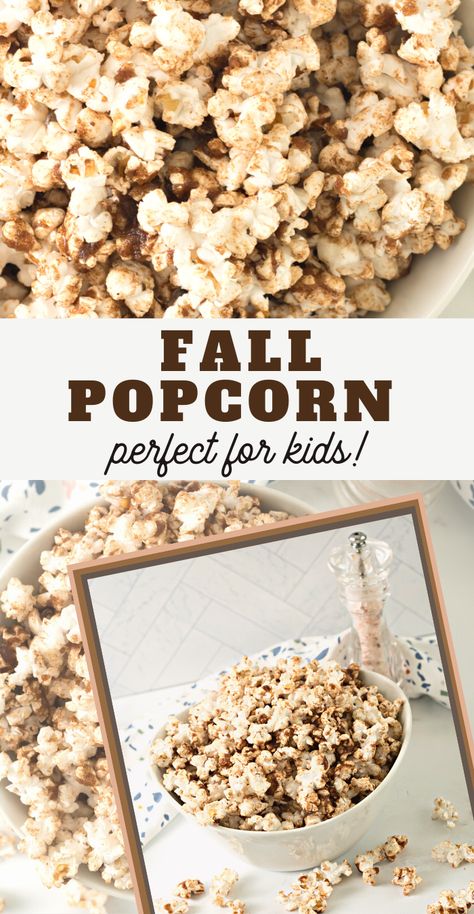 If you're a fan of sweet and crunchy, then this Fall Flavor Popcorn Recipe is perfect! Simple ingredients paired with ease of prep make the perfect snack! Boom Chicka Pop Recipe, Fall Flavored Popcorn, Flavored Popcorn Balls, Dessert Popcorn Recipes, Flavored Popcorn Recipes Sweets, Pumpkin Spice Popcorn, Popcorn Mix Ideas, Popcorn Snack Ideas, Fall Popcorn Recipes