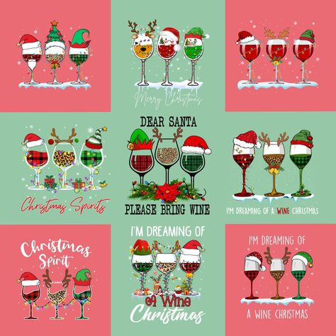 Christmas wine bottles