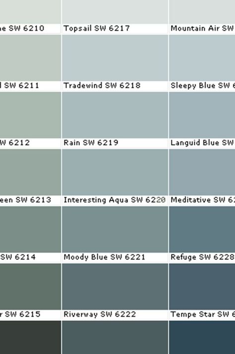 Does the thought of choosing paint colors frighten you? It doesn't have to! Here are my tips for how to decide on paint colors when you don't know where to start. Blue Sherwin Williams, Atmospheric Blue, Blue Green Paint, Big Houses Interior, Green House Exterior, Interior Paint Colors For Living Room, Green Wall Color, Green Painted Walls, Sherwin Williams Color Palette