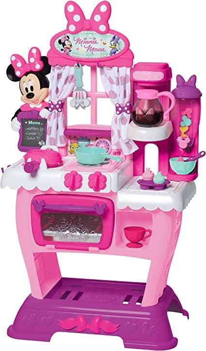 Minnie Toys, Minnie Mouse Kitchen, Minnie Mouse Toys, Kitchen Playset, Disney Princess Toys, Brunch Cafe, Kitchen Sets For Kids, Kids Toy Shop, Princess Toys