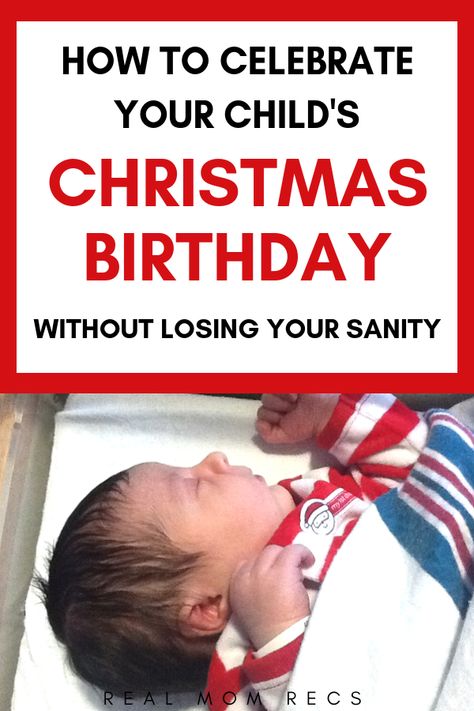 How to celebrate when your child has a Christmas birthday: December is a tough month to celebrate your child's birthday. When my daughter was born on Christmas Day, I was so scared that she would hate her birthday! Here is what I do to make sure she still has her own special day. #decemberbaby #christmasbaby #christmasbirthday Christmas Birthday Traditions, Christmas Day Birthday Ideas, Christmas Birthday Ideas For Kids, Christmas Eve Birthday Ideas, Christmas One Year Birthday Party, December First Birthday Boy, First Birthday December, December First Birthday, First Birthday Christmas Theme