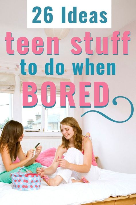 Teen stuff to do when bored - My teen needs things to do with teenage friends when bored. Like, what are things to do with a group of teenage friends (that are CHEAP, but still something they’d considered cool)? I LOVE this woman’s ideas for mostly things to do with teenage friends at home. If you’ve ever wondered what do teens do for fun (or what they SHOULD do for fun), then definitely read this article. #teens #parentingteens #teenagers Things To Do During Vacation At Home, Cute Things To Do When Bored At Home, What To Do At A Sleepover At Home, Things To Do When Bored At Night Friends, What To Do When Your Bored With Friends At Home, Fun Things To Do At Home At Night, Things To With Friends At Home, Things To Do When Bored At Home With Bff, What To Do With Friends Inside