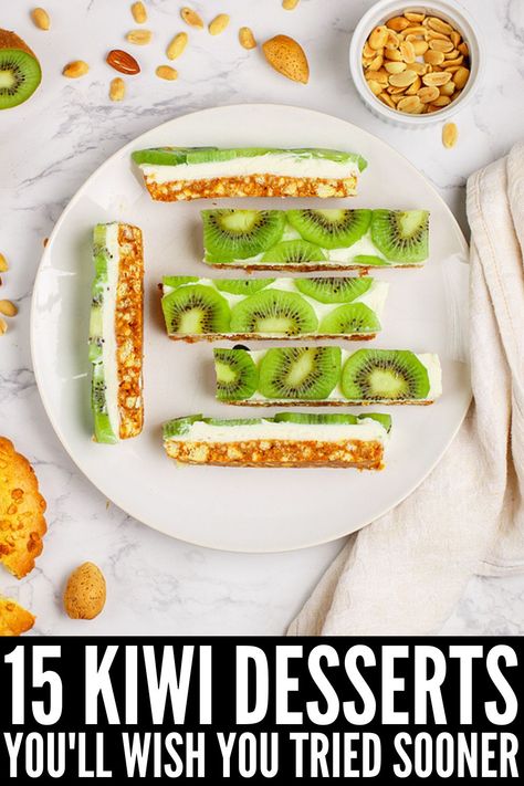 Ways To Eat Kiwi, Kiwi Bread Recipes, Recipe With Kiwi, Dessert With Kiwi, Recipes With Kiwi Fruit, Canning Kiwi Fruit, Recipes Using Kiwi, Kiwi Berries Recipes, Healthy Kiwi Recipes