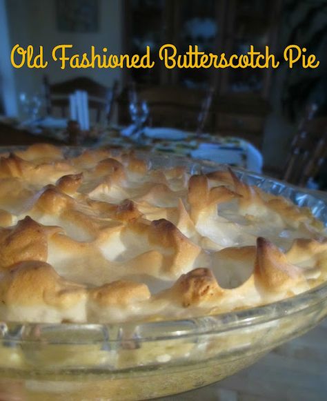 Butterscotch Pie Recipe, Chocolate Meringue Pie, Butter Scotch, Butterscotch Pie, Used Bookstore, Dessert Pie Recipes, Food Recipes Easy, Chocolate Meringue, Cooking Chicken