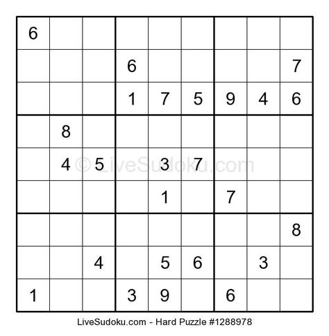 #Printable #Difficult #Sudoku Sudoku Printable, Hard Puzzles, Sudoku Puzzles, Number Puzzles, Printable Puzzles, Science Fiction Novels, Brain Teasers, Puzzles For Kids, Puzzle Game