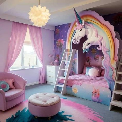 Affordable Living Room Ideas, Princess Kids Room, Olive Bedroom, Kids Bedroom Furniture Design, Artistic Activities, Affordable Living Room, Kids Toilet, Unicorn Room, Unicorn Bedroom