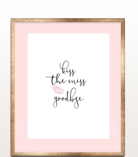 Excited to share the latest addition to my #etsy shop: Kiss the Miss Goodbye Sign, Downloadable File Only, Bridal Shower Party Sign, Instant Download, Printable Bachelorette Decorations, Lipstick Kiss The Miss Goodbye Bachelorette, Bachelorette Party Diy, Bridal Lipstick, Bridal Party Sign, Kiss The Miss Goodbye, Bridal Shower Invitations Free, Classy Bachelorette Party, Bride Quotes, Bridal Bachelorette Party