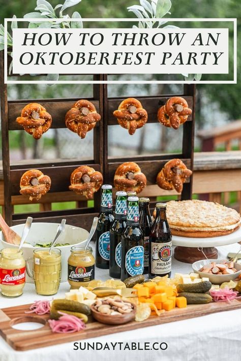 Oktoberfest Menu, German Appetizers, Octoberfest Party, German Party, Potluck Ideas, Oktoberfest Food, German Oktoberfest, Octoberfest Food, Party At Home