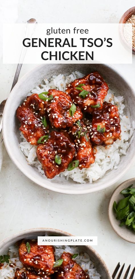 Paleo Chinese Chicken, Gluten Free Teriyaki Chicken Crockpot, Easy Gf Chicken Recipes, General Tso Chicken Gluten Free, Easy Gluten Free Asian Recipes, Glutenfree Chicken Recipe, Gluten Chicken Recipes, Gluten Free Asian Chicken Recipes, Easy Gluten Free Chinese Recipes