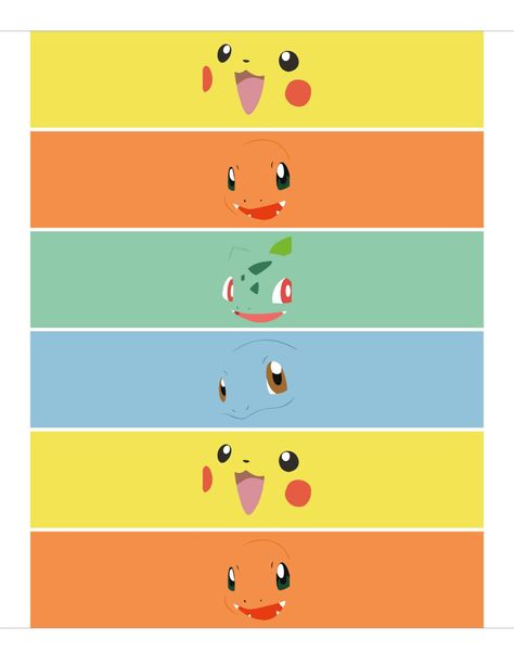 Free Pokemon Birthday Party Printables - A Pretty Celebration Pikachu Face Printable Free, Free Pokemon Birthday Printables, Pokemon Water Bottle Labels Free, Pokemon Birthday Invites Free Printable, Pokemon 10th Birthday Party, Pokemon Cutouts, Pokémon Party Decor, Pokemon Party Decor, Pikachu Birthday Party Decorations