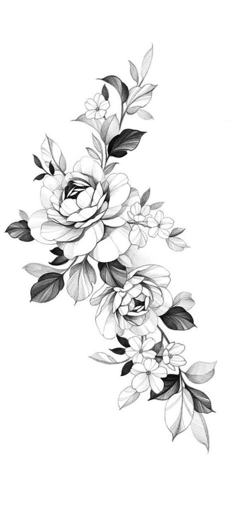 Floral Hip Tattoo, Flower Hip Tattoos, Peony Flower Tattoos, Floral Back Tattoos, Hip Tattoo Designs, Floral Thigh Tattoos, Flower Thigh Tattoos, Hip Thigh Tattoos, Thigh Tattoo Designs