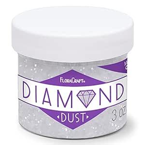 FloraCraft Diamond Dust Glitter 3 Ounce Clear Glass Battery Powered Fairy Lights, Clear Christmas Ornaments, Gravel Stones, Clear Ornaments, Christmas Craft Projects, Clear Bowls, Diamond Dust, Glitter Dust, Crushed Glass