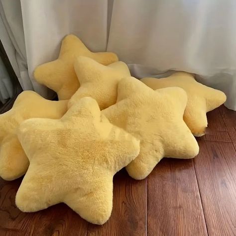 Cartoon Cute Star Pillow Star Pillow Cushion Home - Temu Zimmer Diy, Star Pillow, Room Deco, Cute Bedroom Decor, College Apartment, Cute Stars, Dream Room Inspiration, Star Pillows, Cute Stuffed Animals