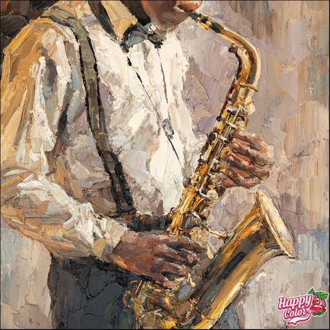 Saxophone Art, Jazz Painting, Arte Jazz, Jazz Saxophone, Ap Studio Art, Jazz Art, A Level Art, 5d Diamond Painting, Retro Stil