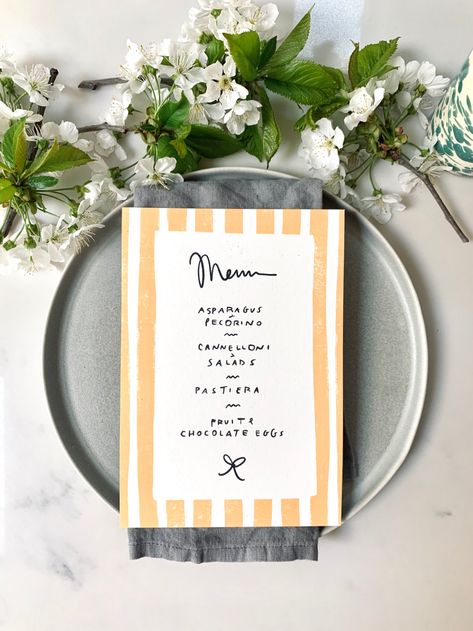 Diy Menu Cards, Free Menu Templates, Diy Menu, Easter Menu, Easter Weekend, Free Print, Spring Design, Birthday Dinners, Easter Celebration