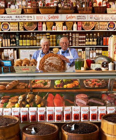 Zabar's, a New York City staple. (Try the smoked salmon, friends) New York Deli Interior, New York Deli Aesthetic, Deli Photography, Deli Interior, Restaurant Moodboard, Nyc Deli, New York Deli, Jewish Deli, Deli Counter