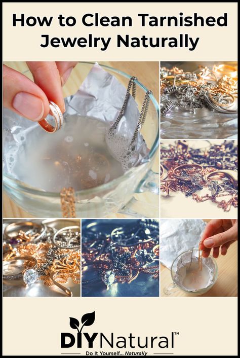 Tarnished Jewelry Cleaning, Diy Silver Cleaner Remove Tarnish, How To Clean Silver Remove Tarnish Jewelry, Jewelry Cleaner Diy Remove Tarnish, Remove Tarnish From Silver Jewelry, Homemade Jewelry Cleaner Silver, Fake Jewelry Cleaner Diy, How To Untarnish Silver Jewelry, How To Clean Tarnished Silver