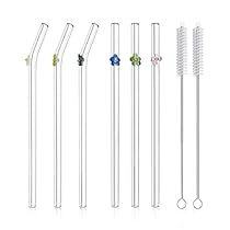 Straw Dispenser, Reusable Drinking Straw, Smoothie Straw, Tea Juice, Cocktails Bar, Cleaning Brushes, Cocktail Accessories, Design Flower, Glass Straws