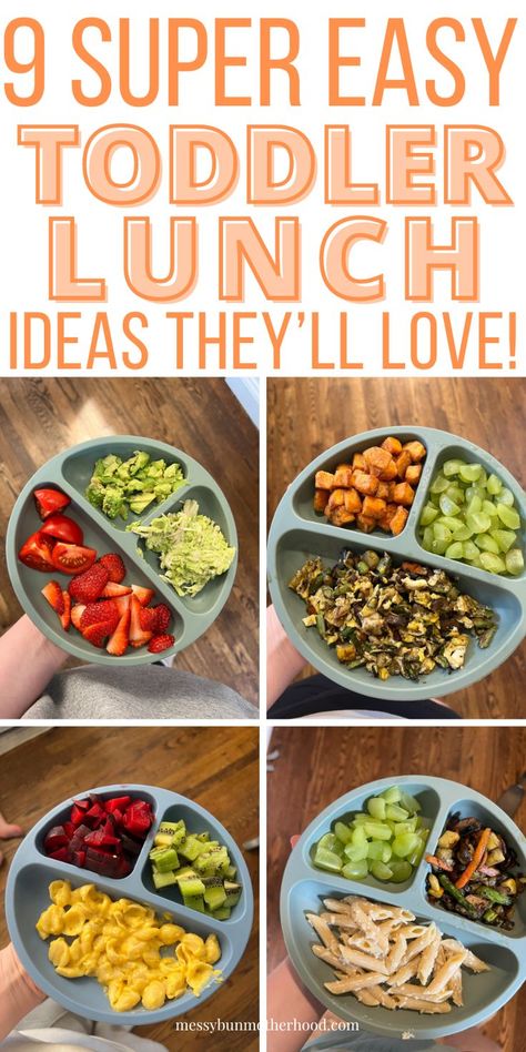 toddler lunch ideas One Year Lunch Ideas, Healthy Recipes For The Week, Lunch For Toddlers At Home, Picky One Year Old Meals, Lunch Ideas For Infants, Quick Toddler Lunch Ideas, Easy Lunch Ideas Toddler, Simple Toddler Lunch Ideas, Easy Lunch Toddler