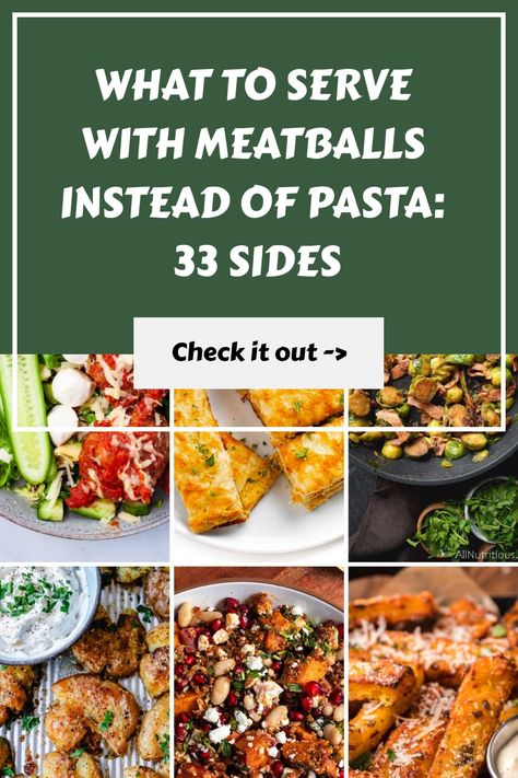 From refreshing salads, healthy side dishes, and crowd-pleasing pairings, try these great dishes to enjoy tender meatballs in a whole new way. Side For Meatballs, Meatballs Sides Dishes, What To Serve With Meatballs, Meatball Side Dishes, Salads Healthy, Refreshing Salads, Veggie Meatballs, Italian Style Meatballs, Vegetable Side Dishes Healthy