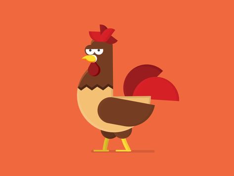 Chicken Chicken Animation, Gift Animation, Cut Out Animation, Animal Movement, Vector Animation, Animation Stop Motion, Weekly Inspiration, Adobe Illustrator Graphic Design, Chicken Run