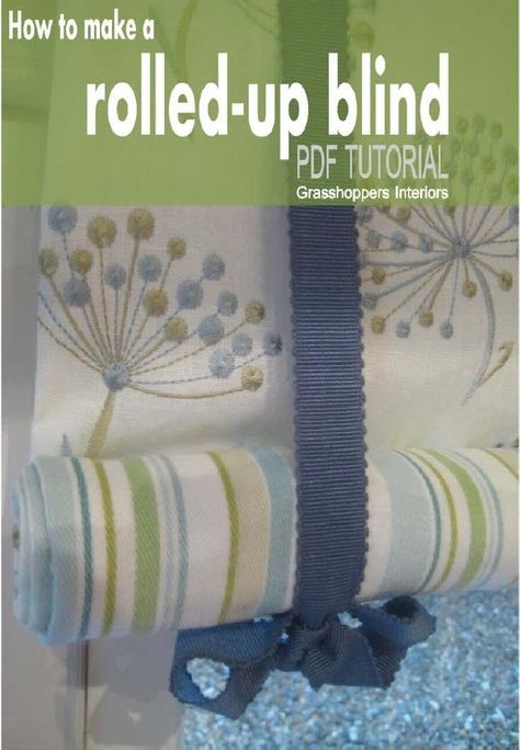 Rolled-Up Blind Tutorial | PDF | Seam (Sewing) | Sewing Roll Blinds, Shade Tutorial, Roll Up Curtains, Camper Remodeling, Modern Blinds, Living Room Blinds, Bedroom Blinds, Shutter Blinds, Diy Blinds