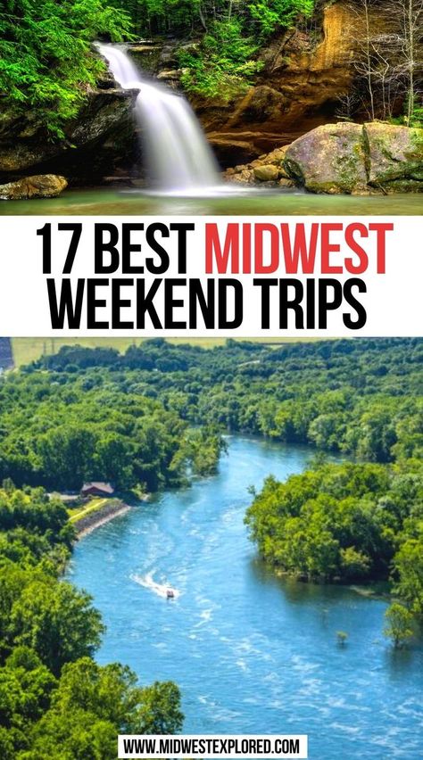 Best Midwest Weekend Trips Midwest Rv Trips, Best Family Trips Out West, Long Weekend Vacation Ideas, Out West Vacation Ideas, Minnesota Weekend Getaways, Midwest Summer Vacations, Midwest Camping Destinations, Minnesota Fall Trips, Midwest National Parks