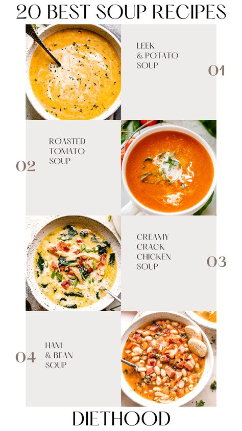 Soup Guide, Soup Basics, Soup Menu Ideas, Batch Soup Recipes, Soup Business Idea, Types Of Soups List, Different Types Of Soups, Different Kinds Of Soups, Types Of Soup List