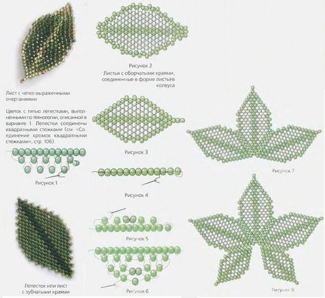 Seed Bead Tutorials, Beaded Flowers Patterns, Seed Bead Flowers, Beadwork Tutorial, French Beaded Flowers, Leaf Patterns, Beaded Leaf, Bead Weaving Patterns, Beading Techniques